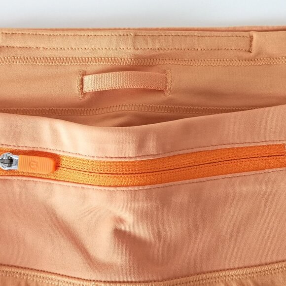 NWT LULULEMON MNOR Orange Lightweight Speed Up Low Rise 2.5" Lined Shorts 8 - Picture 8 of 9